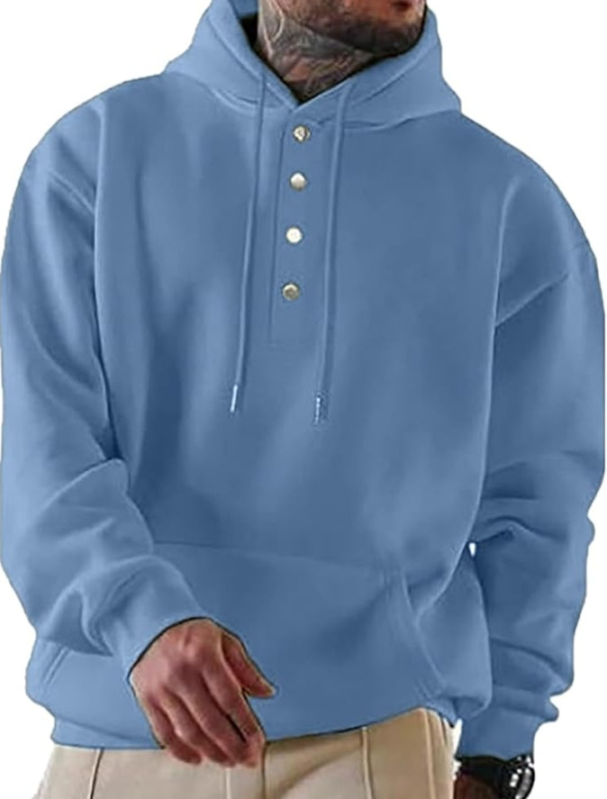 Mens Oversized Sweatshirt Hoodie Fall Winter Trendy Sweater Midweight Fleece Pullover Hooded Sweatshirts for Men