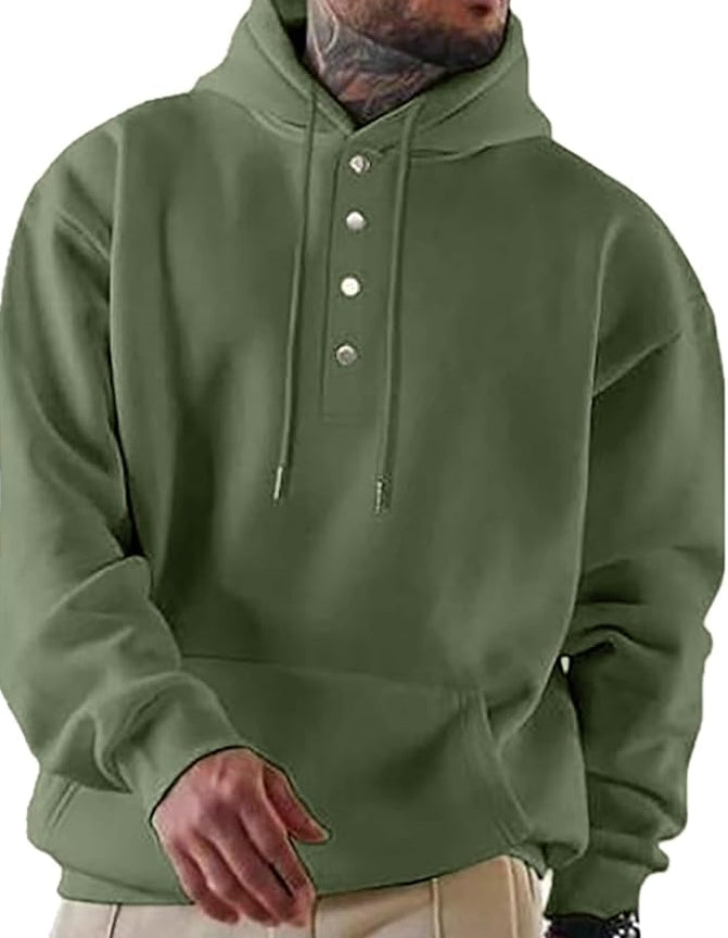 Mens Oversized Sweatshirt Hoodie Fall Winter Trendy Sweater Midweight Fleece Pullover Hooded Sweatshirts for Men